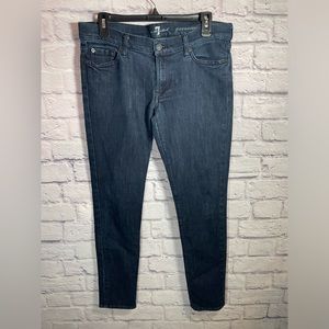 7 for all Mankind Gwenever Skinny Jeans‎ 31 dark blue color